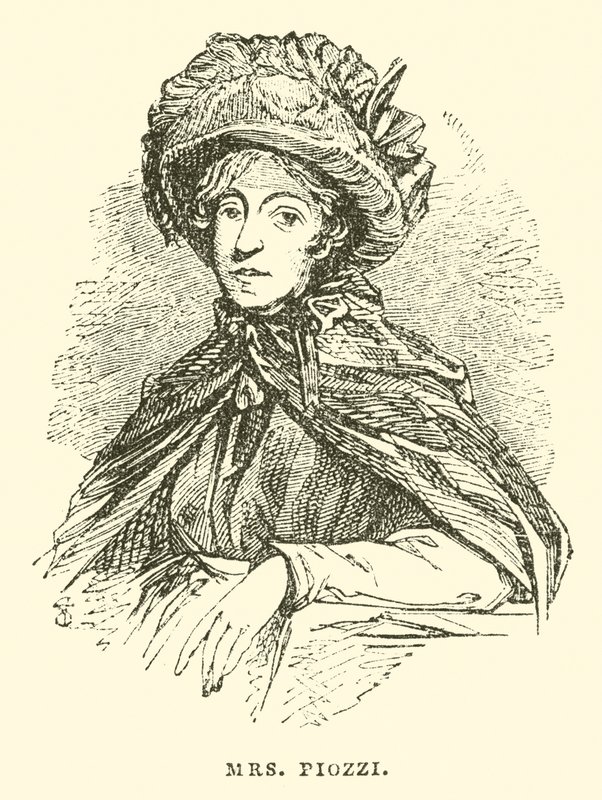 Mrs Piozzi (gravyr) av English School