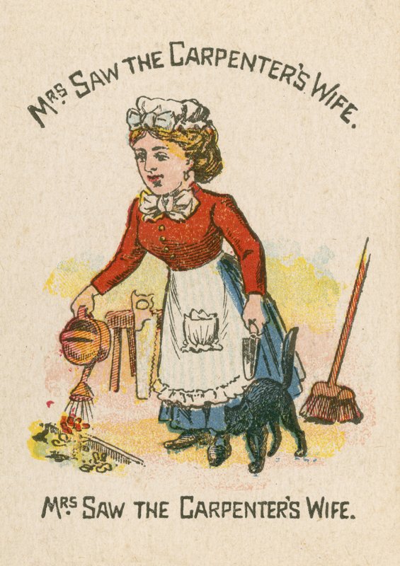 Mrs Saw the Carpenters Wife av English School
