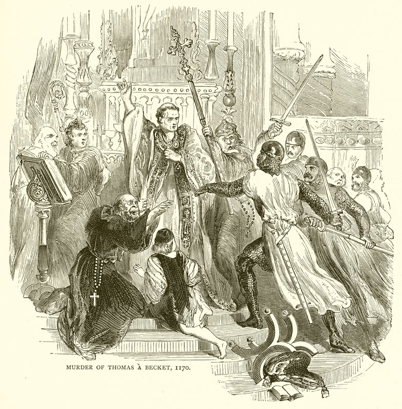 Mordet på Thomas a Becket, 1170 av English School