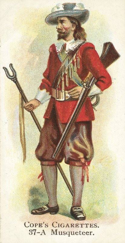 Musquetteer (chromolitho) av English School