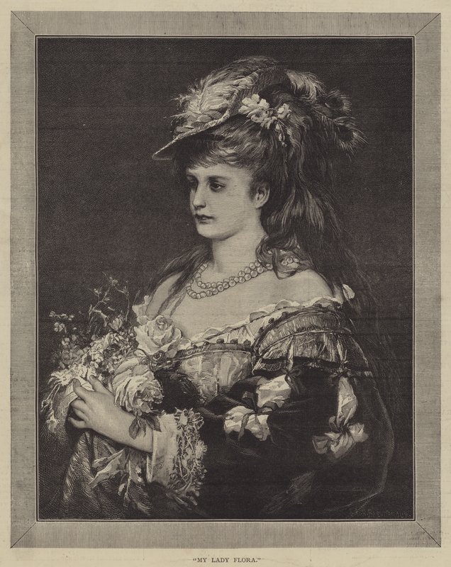 My Lady Flora (gravyr) av English School