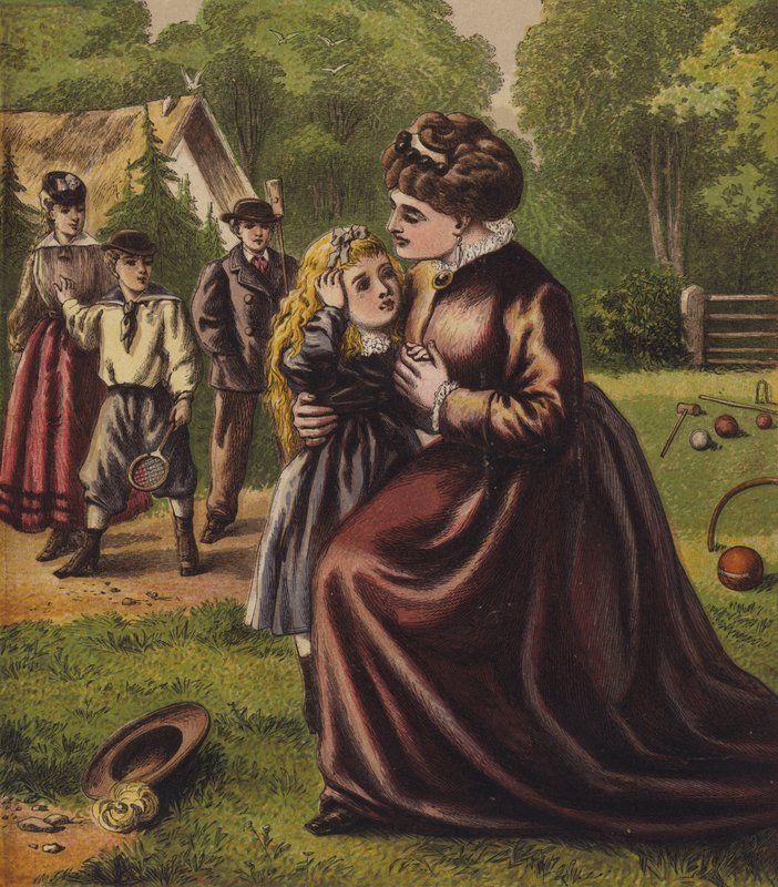 Min mor (färg litho) av English School