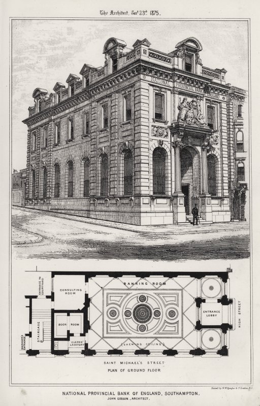 National Provincial Bank of England, Southampton (gravyr) av English School