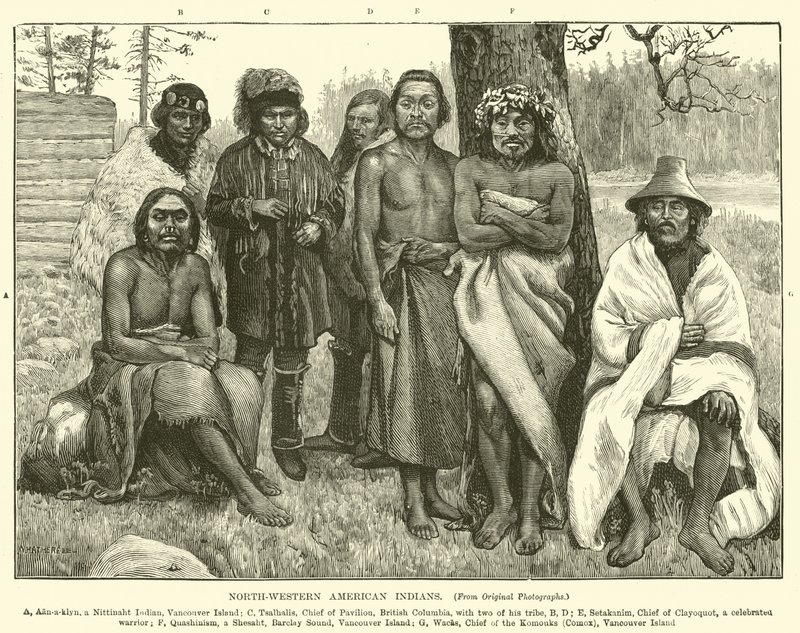 nordvästra amerikanska indianer av English School