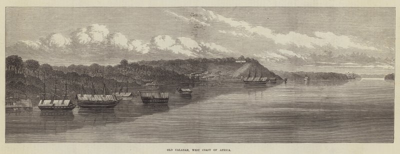 Gamla Calabar, Afrikas västkust (gravyr) av English School