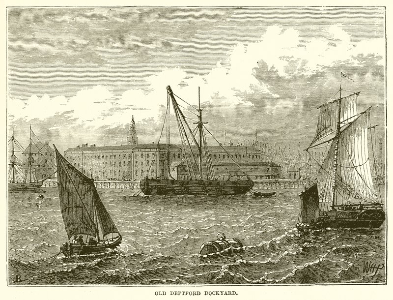Old Deptford Dockyard av English School