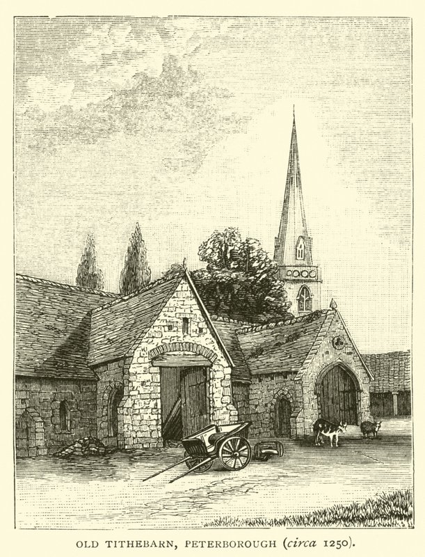 Old Tithebarn, Peterborough, cirka 1250 av English School