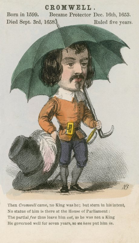 Oliver Cromwell (akvatint) av English School