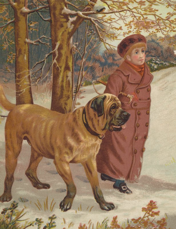 På vakt (chromolitho) av English School
