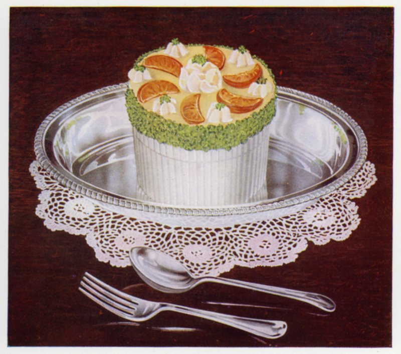 Orange soufflé (färg litho) av English School
