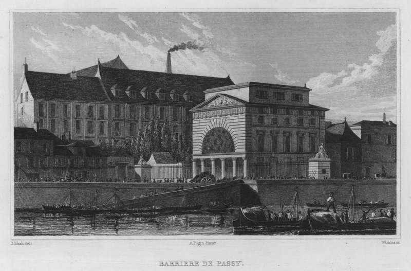 Paris, Barriere De Passy (gravyr) av English School