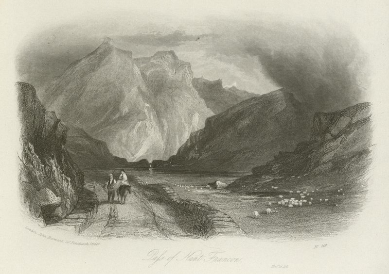Pass av Nant Ffrancon, norra Wales av English School