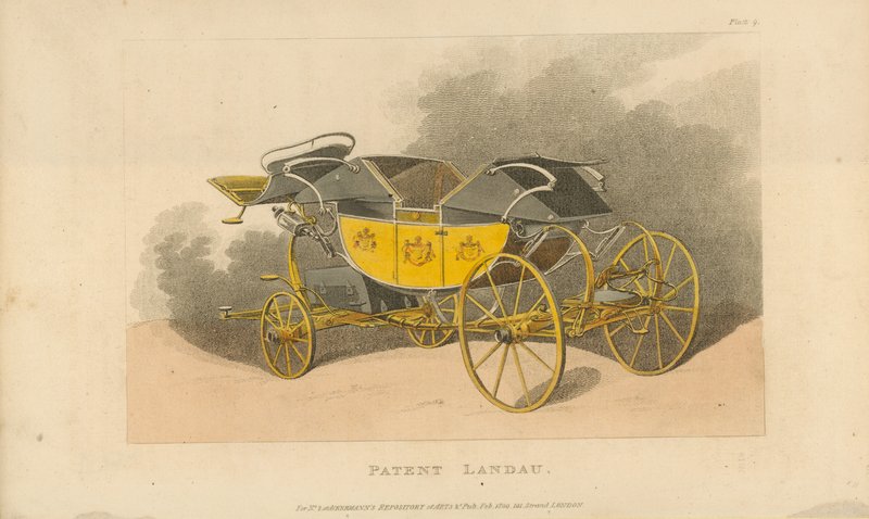 Patent Landau vagn av English School