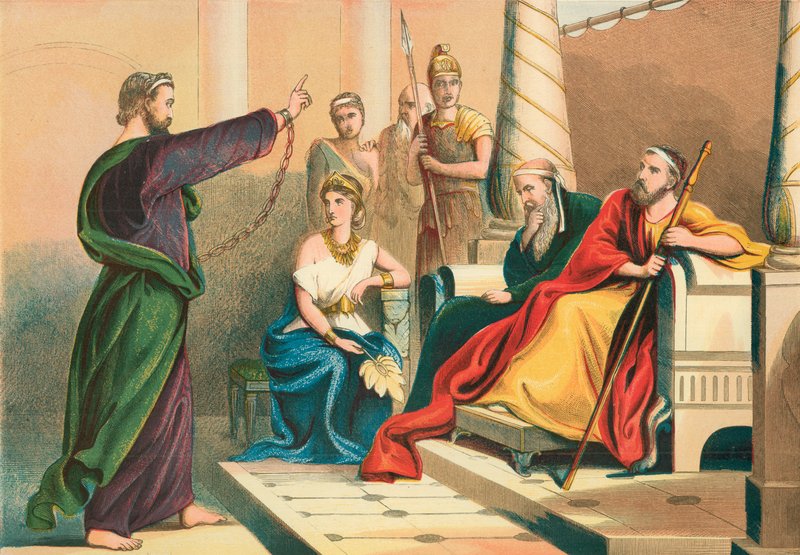 Paulus före Agrippa av English School