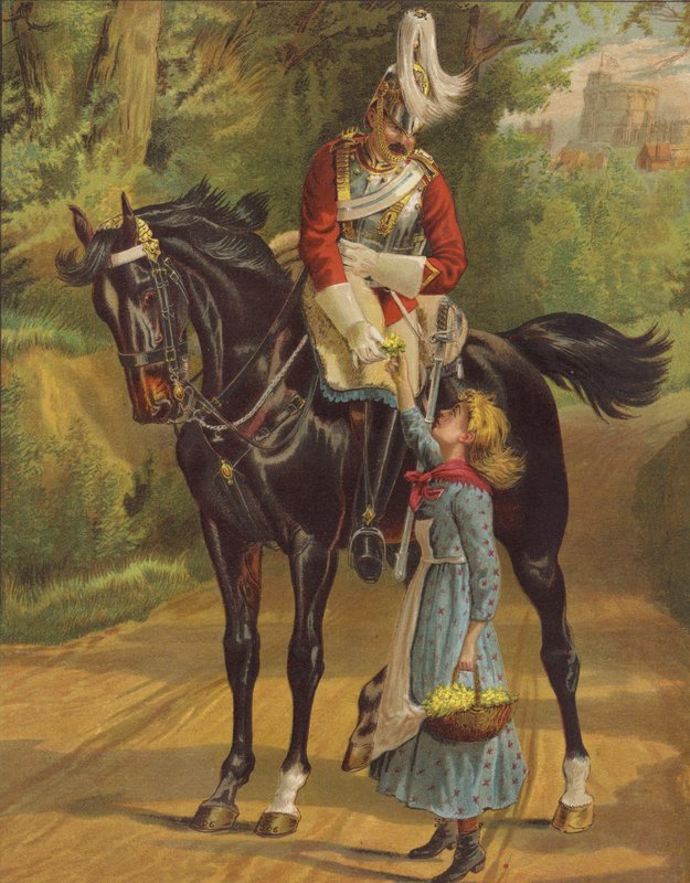 Fred och krig (chromolitho) av English School