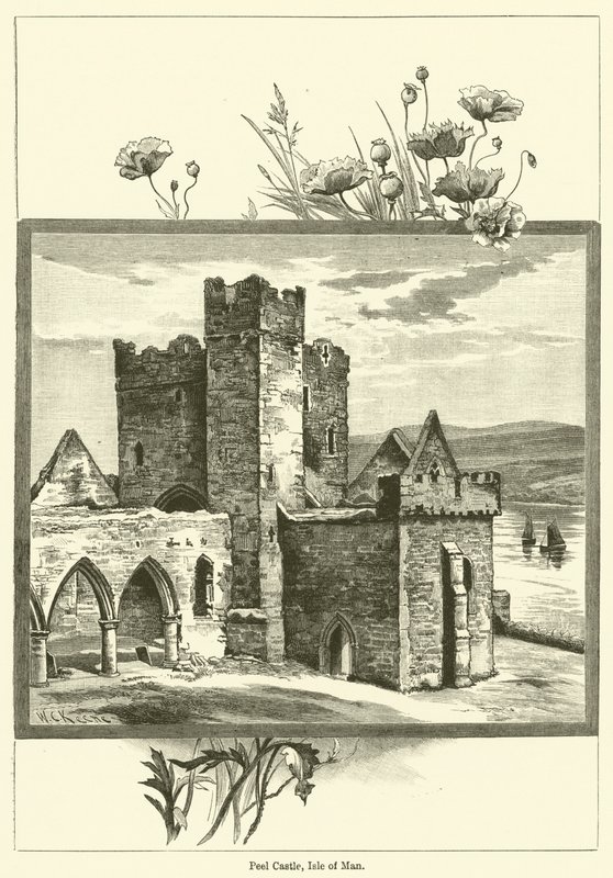 Peel Castle, Isle of Man (gravyr) av English School