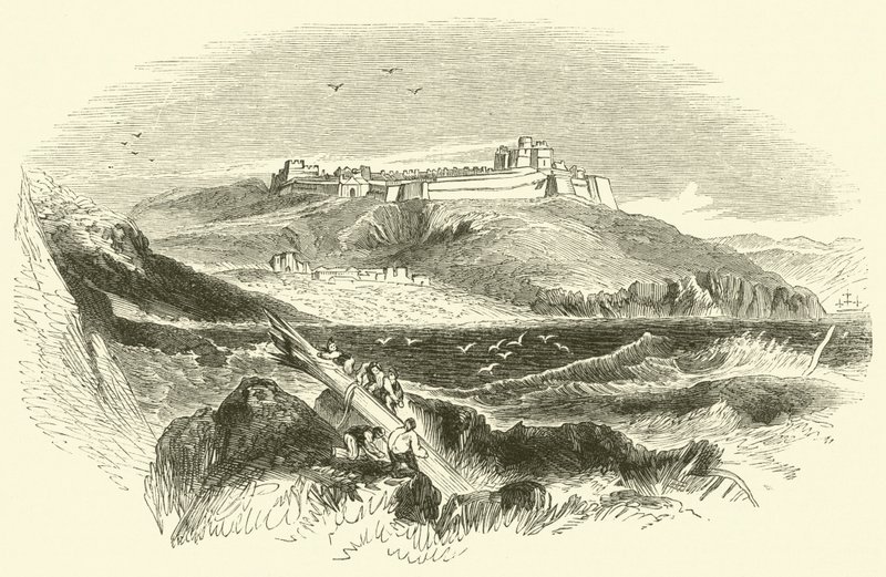 Pendennis slott (gravyr) av English School