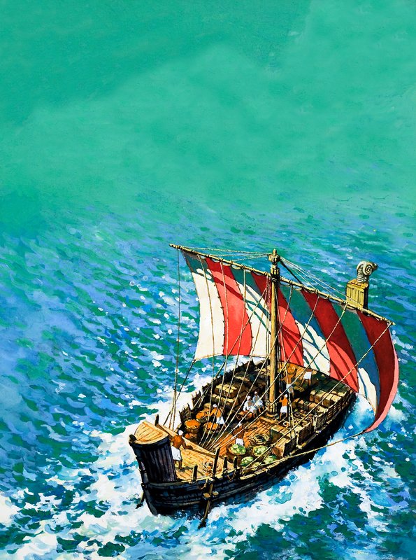 Feniciskt segelfartyg av English School