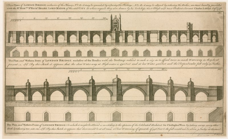 Planer för nya London Bridge av English School