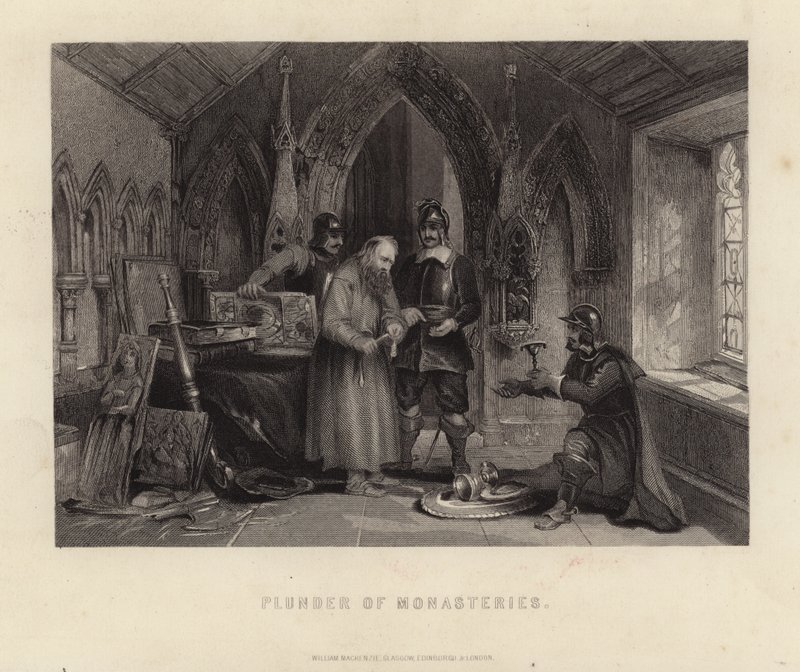 Plundra av kloster av English School