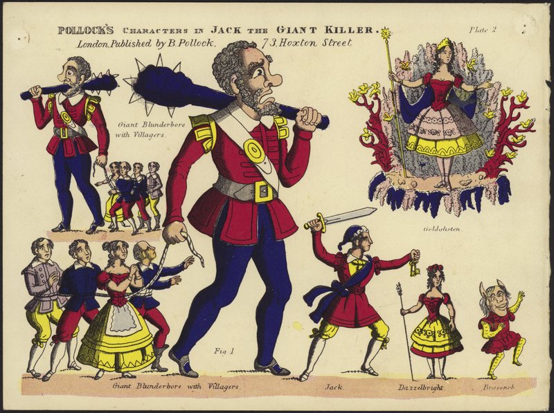 Pollocks karaktärer i Jack the Giant Killer av English School