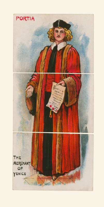 Portia, köpmannen i Venedig (chromolitho) av English School