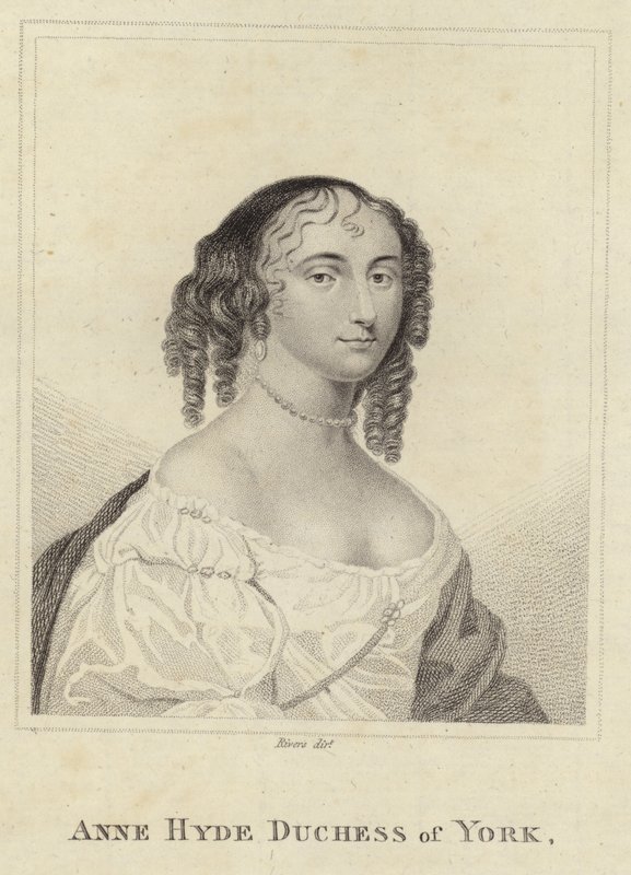 Porträtt av Anne Hyde av English School