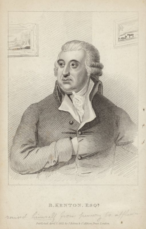 Porträtt av Benjamin Kenton av English School