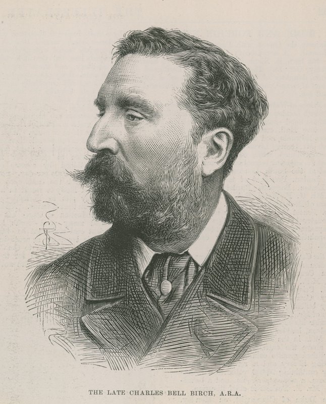 Porträtt av Charles Bell Birch av English School