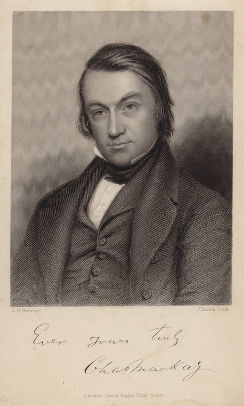 Porträtt av Charles MacKay av English School