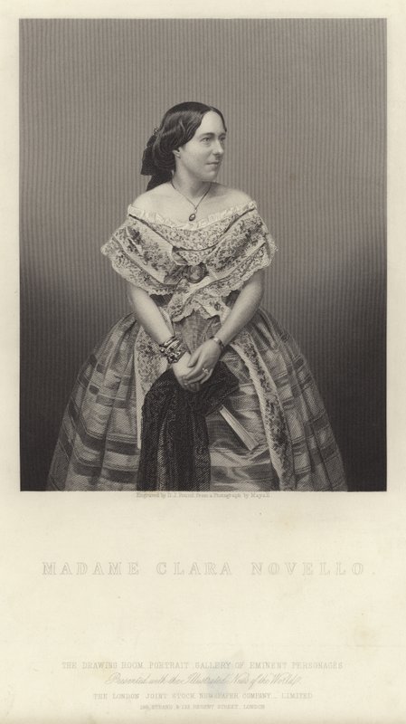 Porträtt av Clara Novello av English School