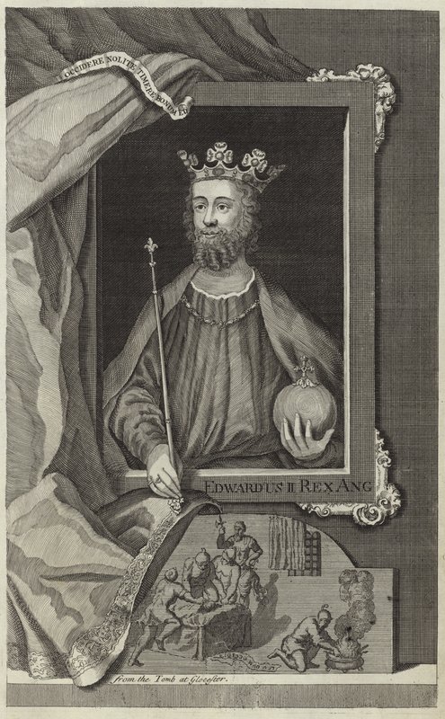 Porträtt av Edward II av England av English School