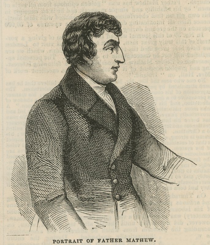 Porträtt av fader Theobald Mathew av English School