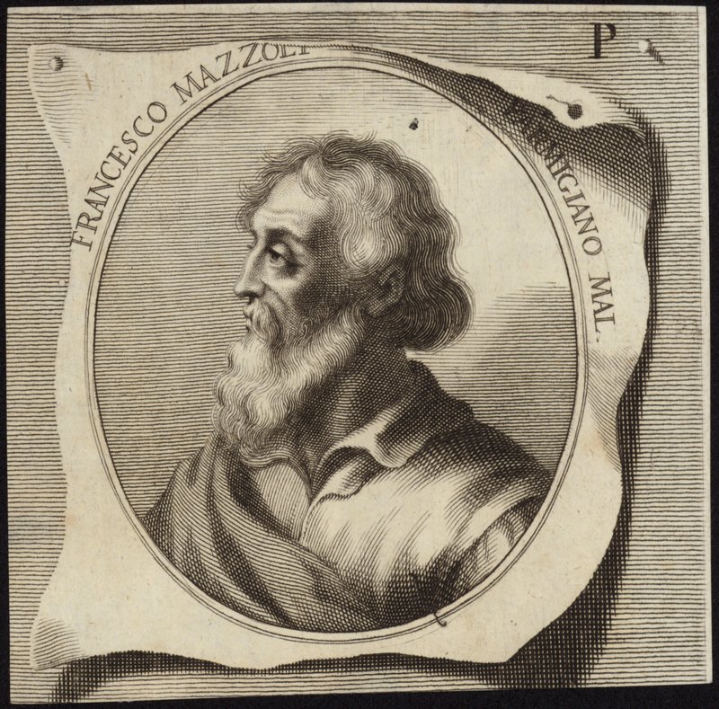 Porträtt av Francesco Mazzola av English School