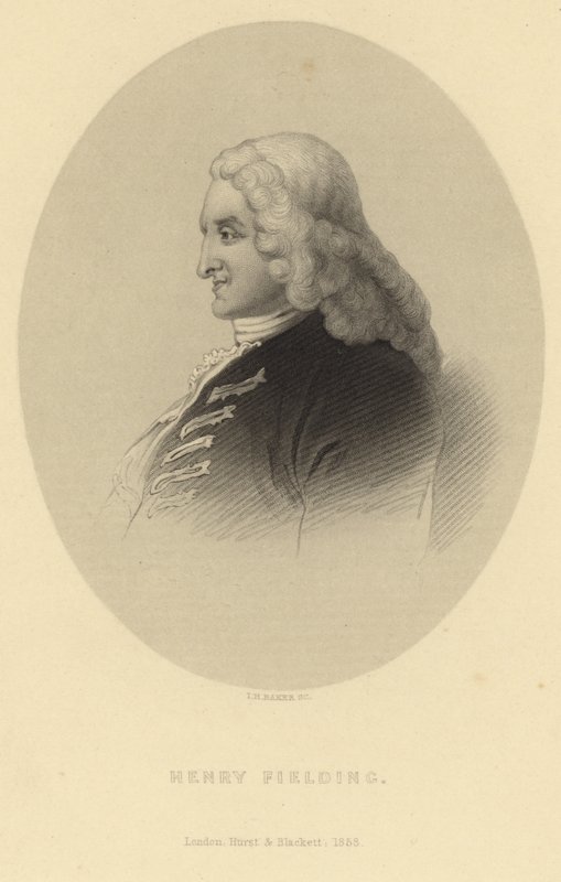 Porträtt av Henry Fielding av English School
