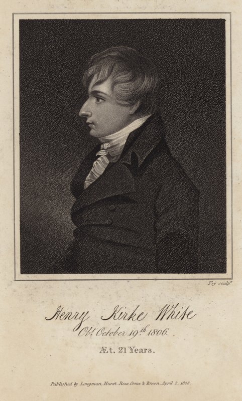 Porträtt av Henry Kirke White av English School