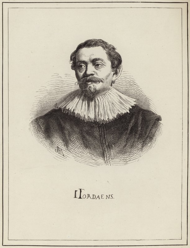 Porträtt av Jacob Jordaens av English School