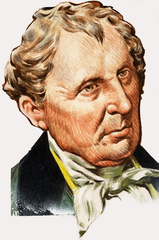 Porträtt av James Fenimore Cooper av English School