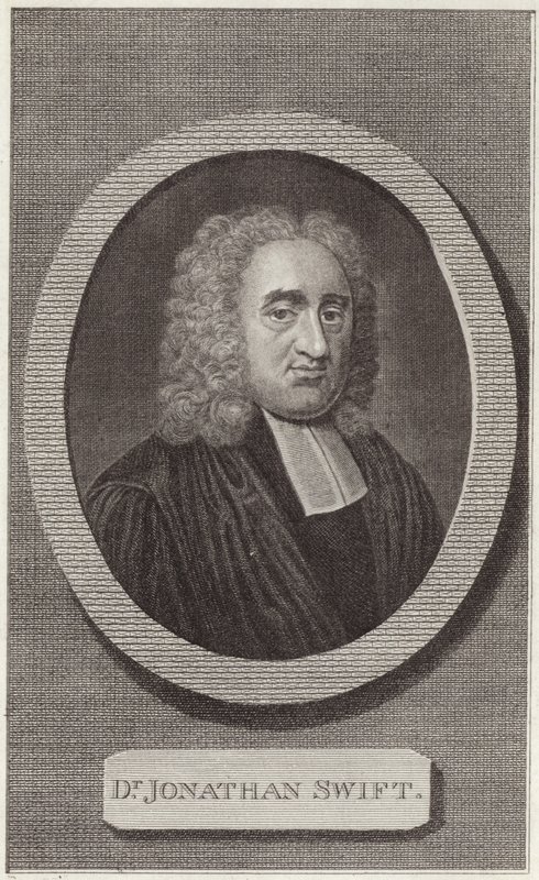 Porträtt av Jonathan Swift av English School