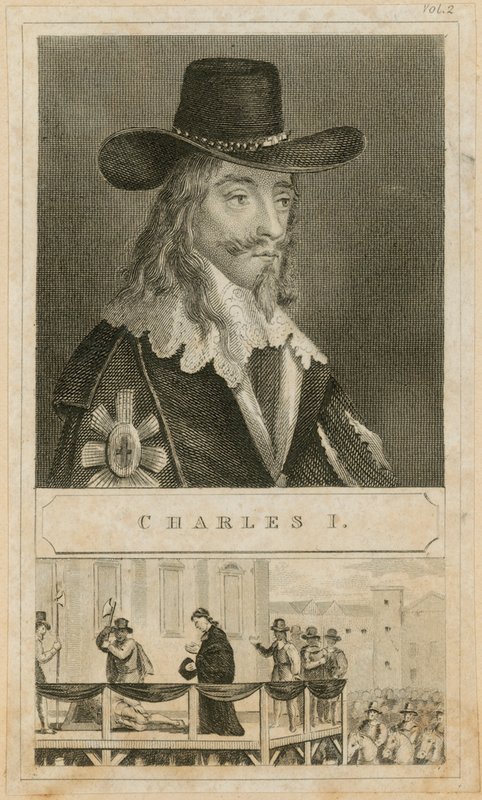 Porträtt av kung Charles I av English School