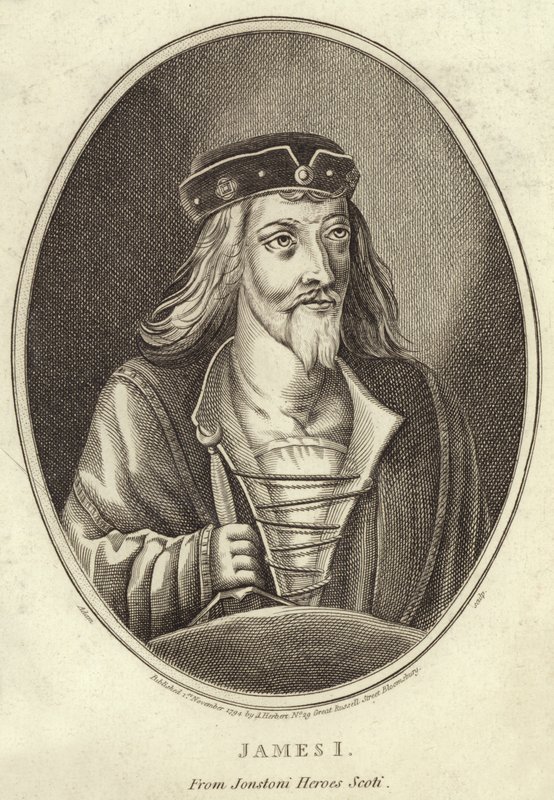 Porträtt av kung James I av English School