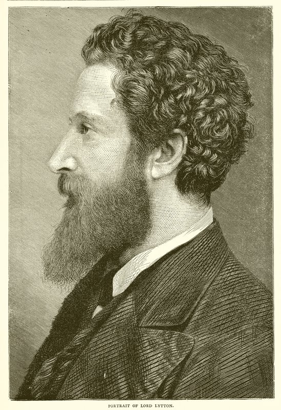 Porträtt av Lord Lytton av English School
