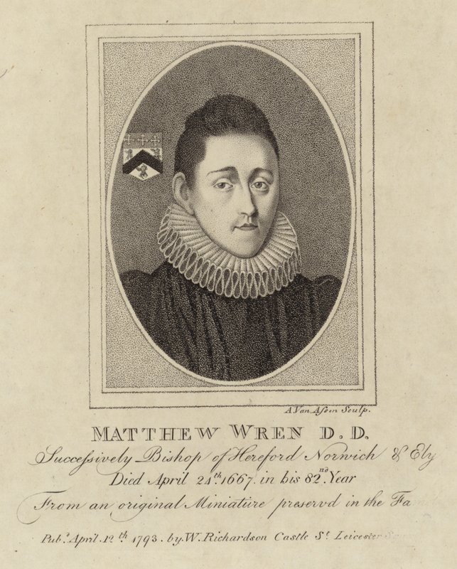 Porträtt av Matthew Wren av English School