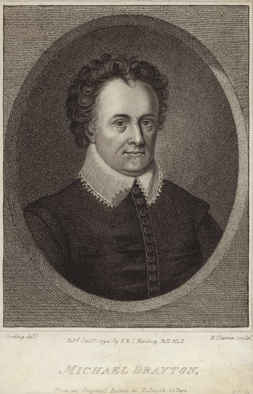 Porträtt av Michael Drayton av English School
