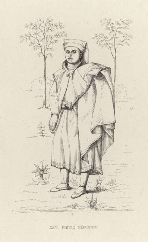 Porträtt av Pietro Perugino av English School