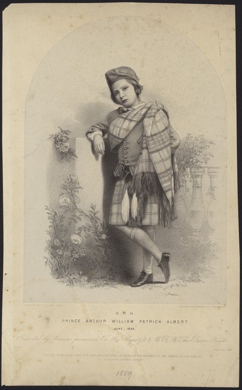 Porträtt av prins Arthur av English School