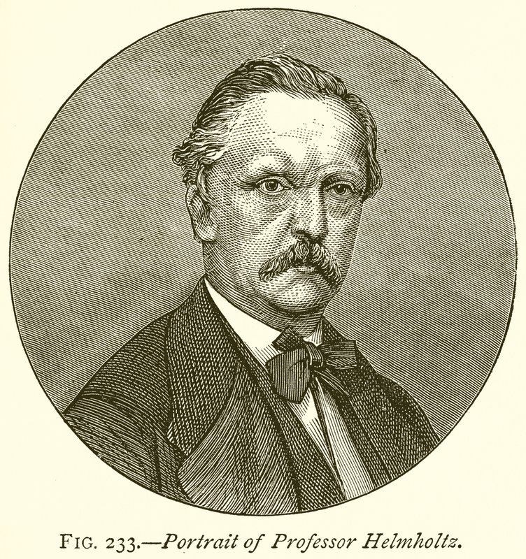 Porträtt av professor Helmholtz av English School