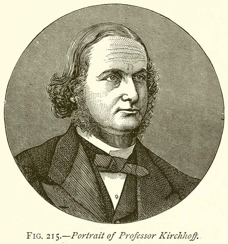 Porträtt av professor Kirchhoff av English School