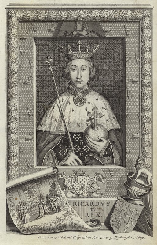 Porträtt av Richard II av England av English School