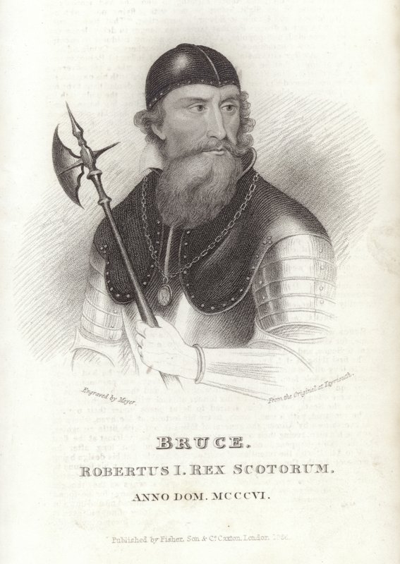 Porträtt av Robert the Bruce av English School